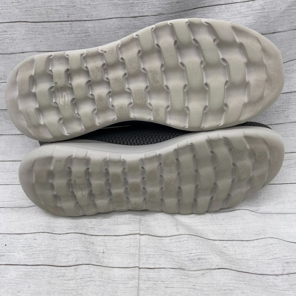 Skechers Goga Max Gray Equalizer Persistent Slip On Walking Shoes 54600 Size 8.5